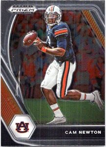 2021 panini prizm draft picks #28 cam newton auburn tigers official ncaa football trading card in raw (nm or better) condition