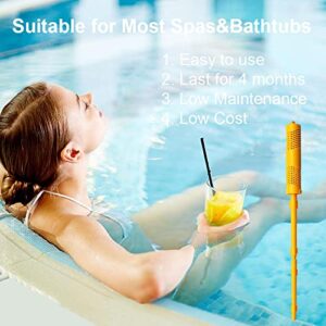 Joepoe SPA Mineral Stick Parts,Hot Tub Stick with 4 Months Lifetime Cartridge Universal for Hot Tub&Pool (Yellow,2-Pack)