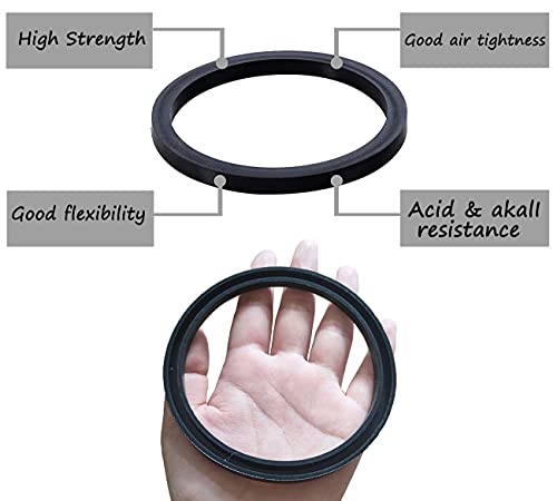 Firdnyohs 4" Glass Tubes Support Rubber Ring -Neoprene Support Ring for Glass Tubes,Pyramid Patio Heater Dancing Flames Pyramid Outdoor Patio Heater Replacement Glass Tube Support Rubber Rin -Black