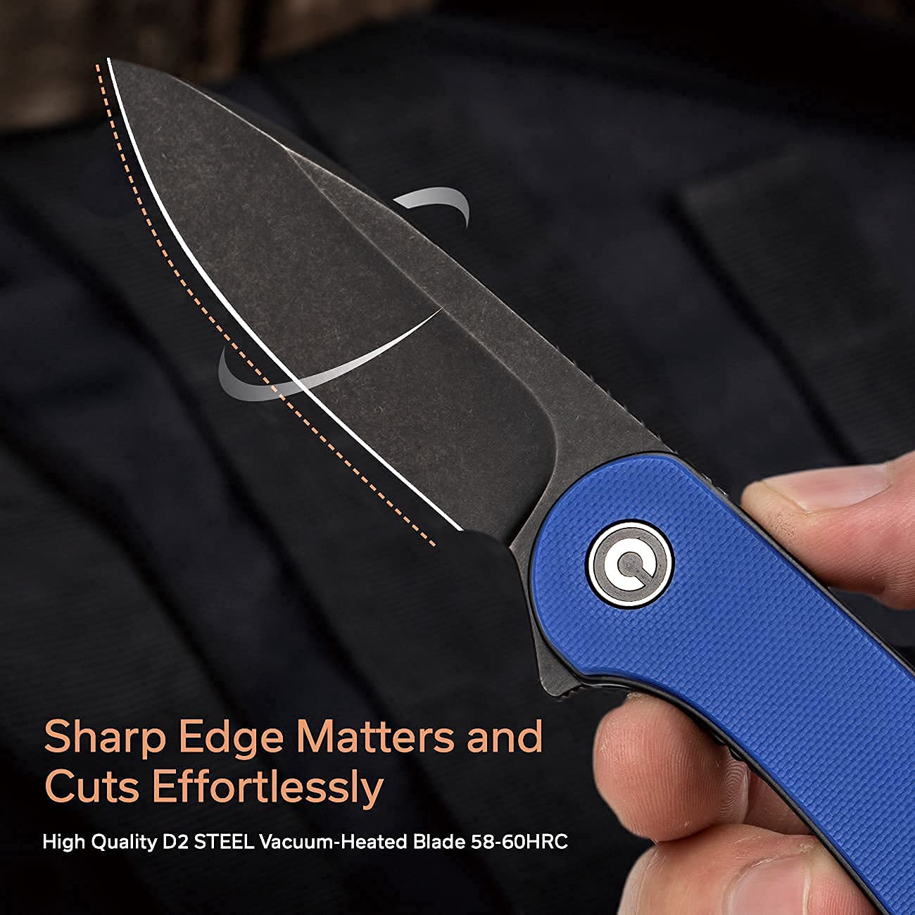 CIVIVI Elementum Green G10 Handle Bundled with New Blue G10 Handle Version, Great EDC folding Knife Companion