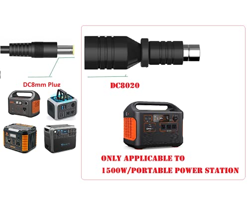 SolarEnz DC8mmConnector DC7909 to DC8020 Adapter for Solar Panel RV Portable Power Station Solar Generator Compatible with Explorer Series 1500 2000