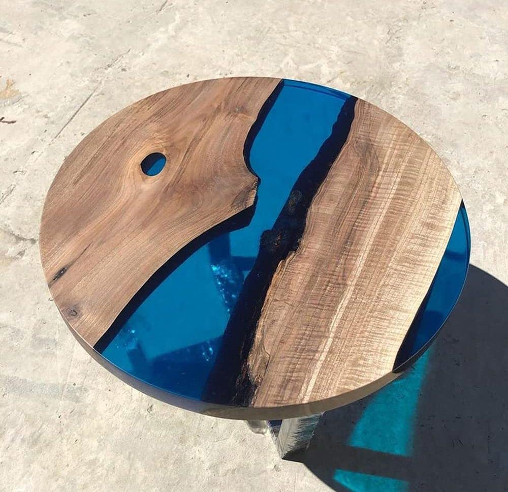 Epoxy Table, Live Edge Wooden Table, Epoxy Resin River Table, Natural Wood,Dining table, Natural Epoxy Table, Resin Table