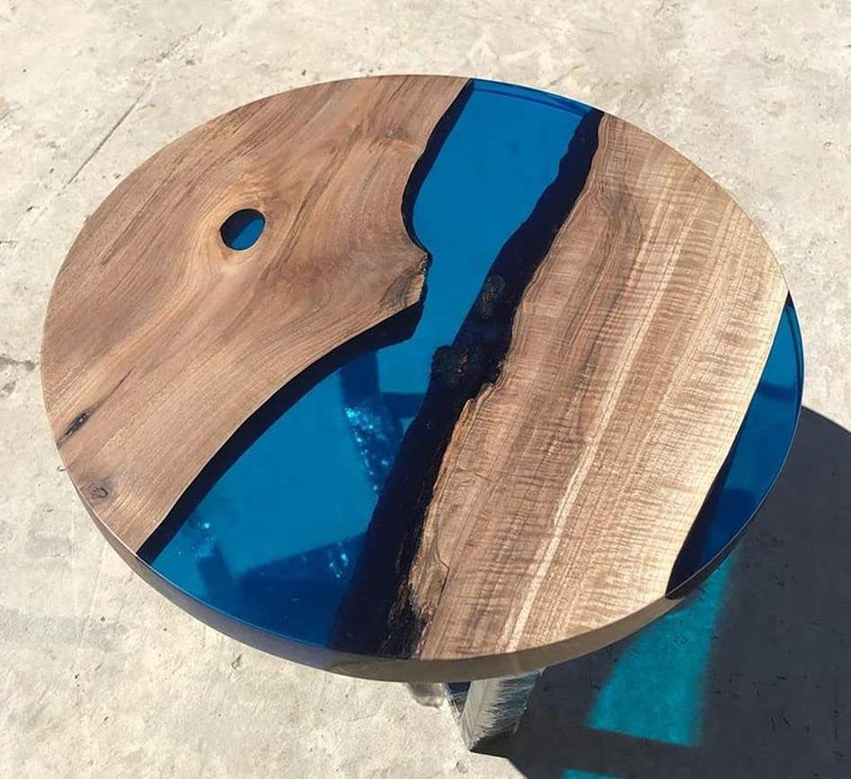 Epoxy Table, Live Edge Wooden Table, Epoxy Resin River Table, Natural Wood,Dining table, Natural Epoxy Table, Resin Table