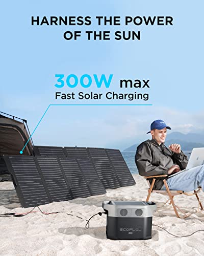 EF ECOFLOW Portable Power Station DELTA Mini, 882Wh Capacity, Solar Powered Generator for Outdoor, Emergency, Home Backup, RV(Solar Panel Not Included)