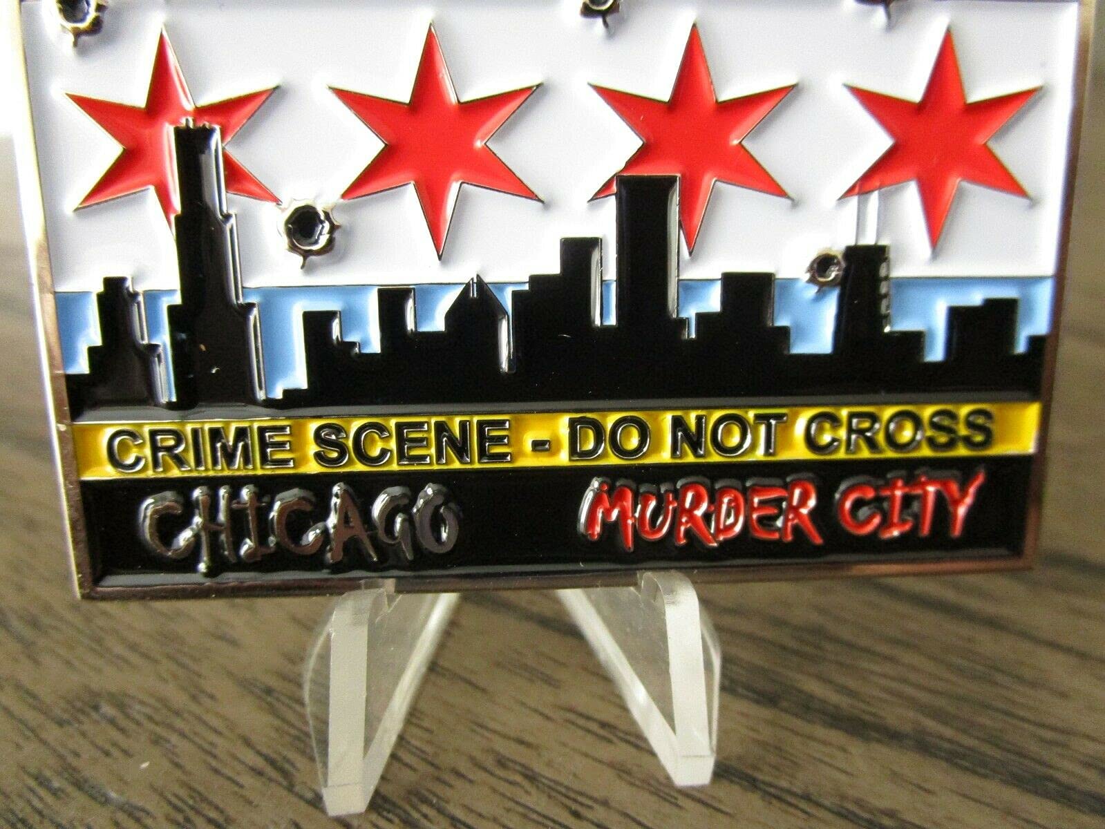 Chicago Police Department CPD Grim Reaper Help Wanted Murder City Challenge Coin