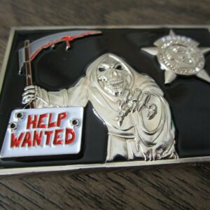 Chicago Police Department CPD Grim Reaper Help Wanted Murder City Challenge Coin