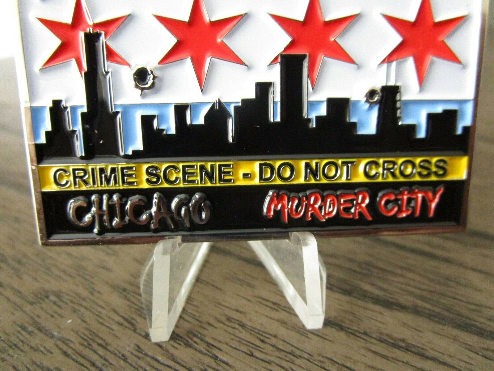Chicago Police Department CPD Grim Reaper Help Wanted Murder City Challenge Coin