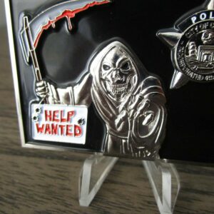 Chicago Police Department CPD Grim Reaper Help Wanted Murder City Challenge Coin