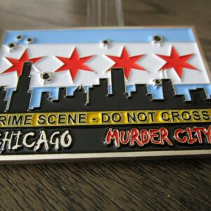 Chicago Police Department CPD Grim Reaper Help Wanted Murder City Challenge Coin