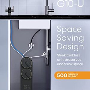 Brio Reverse Osmosis Water Filtration System, 500 GPD, 2:1 Pure to Drain, Tank-Less, Under Sink Faucet Mount