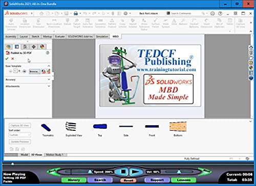 SOLIDWORKS 2021: MBD Made Simple – Video Training Course