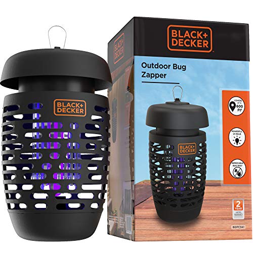 BLACK + DECKER Bug Zapper and Mosquito Repellent | Fly Trap Pest Control for All Insects, Including Flies, Gnats for Indoor & Outdoor Use 600 Sqft Coverage