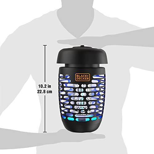 BLACK + DECKER Bug Zapper and Mosquito Repellent | Fly Trap Pest Control for All Insects, Including Flies, Gnats for Indoor & Outdoor Use 600 Sqft Coverage