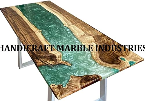 Epoxy Table, Live Edge Wooden Table, Natural Wood,Dining table, Natural Epoxy Table, Resin Table, Epoxy Resin River Table