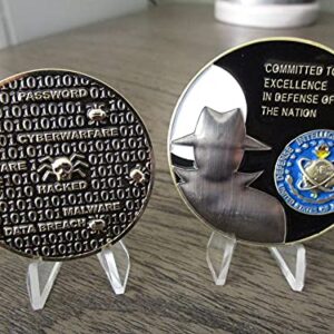 Set of 2 Challenge Coins Defense Intelligence Agency Clandestine Service Dia DCS & NSA Cno Cyber Network Operations