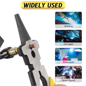 Hynade MIG Pliers Multi-Function Welding Pliers Anti-Rust Welpers Mig Welder Plier Clip Tools Yellow