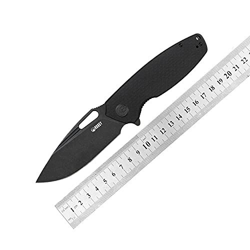 KUBEY Tityus KU322C Folding Pocket Knife with 3.39" Drop Point Blade G10 Handle for Outdoor Camping Everyday Carry