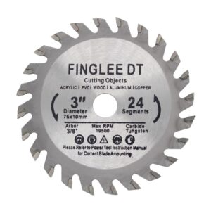 finglee dt wood saw blade tct circular cutting blade for woodworking (1pc 3 inch)
