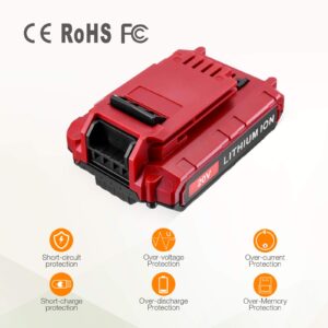 3.0Ah PCC685L Lithium Ion Battery Compatible with Porter Cable 20V Battery with Charger for PCC685L PCC680L PCC682L PCC685LP PCC692L PCC681L Cordless Power Tools Battery