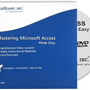 TEACHUCOMP Video Training Tutorial for Microsoft Access 2019 and 365 DVD-ROM Course and PDF Manual