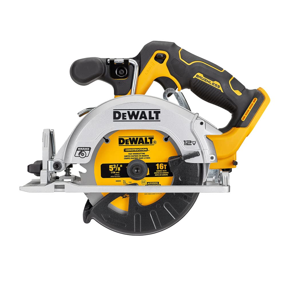 DEWALT XTREME™ 12V MAX BRUSHLESS 5-3/8" CIRCULAR SAW (Tool Only) (DCS512B)