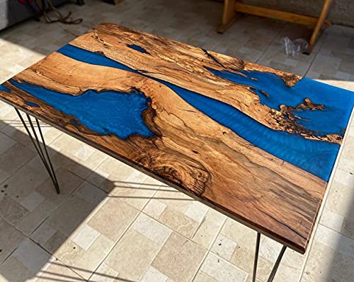 Epoxy Table, Epoxy Resin River Table, Live Edge Wooden Table, Natural Wood,Dining table, Natural Epoxy Table, Resin Table