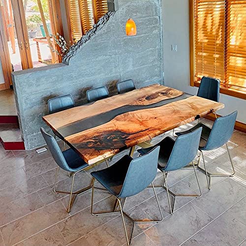 Epoxy Table, Live Edge Wooden Table, Natural Wood,Dining table, Natural Epoxy Table, Resin Table, Epoxy Resin River Table