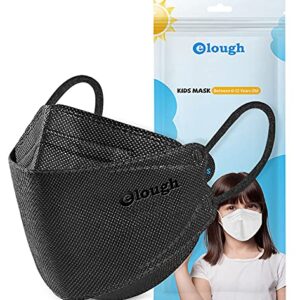 CYLEN Elough Kids Face Mask-50 Pcs Reusable Cloth Face Masks Set-Disposable Face masks Children- Back to School (Matte Black)