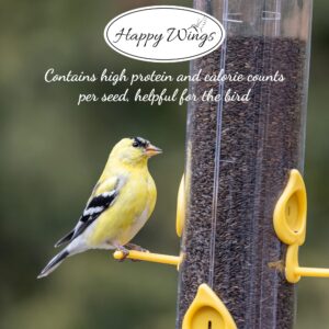 Happy Wings Nyjer/Thistle Seeds Wild Bird Food - 10 Pounds I No Grow Seed I Bird Seed for Wild Birds