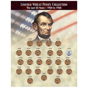 Lincoln Wheat and Memorial Penny Collections 1934-1958 and 1959-2008 Certificate of Authenticity
