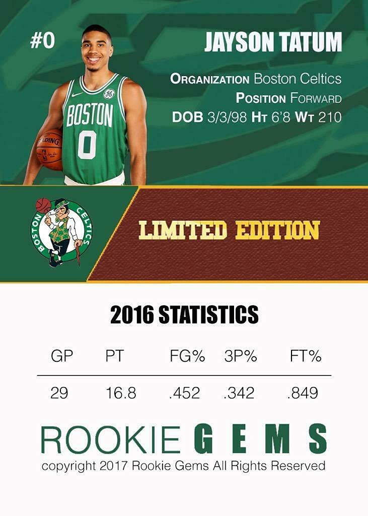 2017 JAYSON TATUM Confetti Rookie Card RC Boston Celtics.