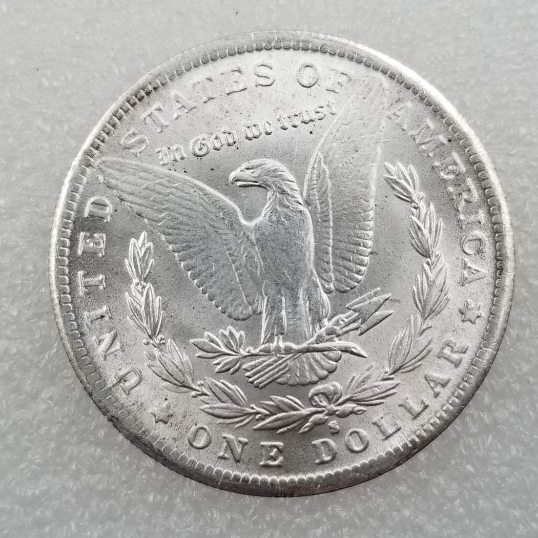 Kocreat Copy 1893-S-Morgan Dollar Plating Silver Coin-Replica U.S Old Original Pre Morgan Souvenir Coin Hobo Coin Lucky Coin Hobby Collection