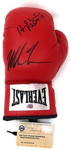 mike tyson evander holyfield dual signed autograph boxing glove steiner sports certified