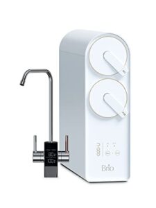 brio reverse osmosis water filtration system, 700 gpd, 2:1 pure to drain, tank-less, under sink faucet mount