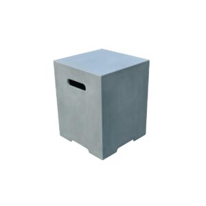 ams fireplace elementi concrete square propane tank cover - onb01-109