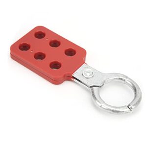 Sonew 10pcs Lockout Tagout Hasp, Safety Aluminium Insulation Padlock Hasp for Multiple Management, Insulated Lock Hasp with 6 Holes Interlock, 1in Inside Jaw Diameter