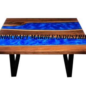 Live Edge Wooden Table, Epoxy Table, Epoxy Resin River Table, Natural Wood,Dining table, Natural Epoxy Table, Resin Table 54x27 inch