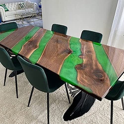 Epoxy Table, Live Edge Wooden Table, Epoxy Resin River Table, Natural Wood,Dining table, Natural Epoxy Table, Resin Table 24x42 inch