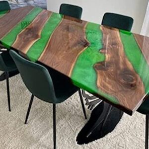 Epoxy Table, Live Edge Wooden Table, Natural Wood,Dining table, Natural Epoxy Table, Resin Table, Epoxy Resin River Table