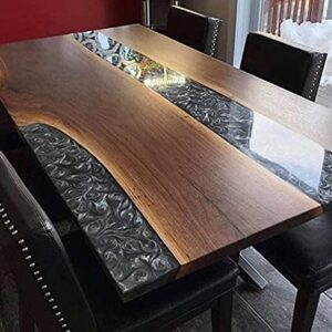 Epoxy Table, Epoxy Resin River Table, Live Edge Wooden Table, Natural Wood, Dining Table, Natural Epoxy Table, Resin Table