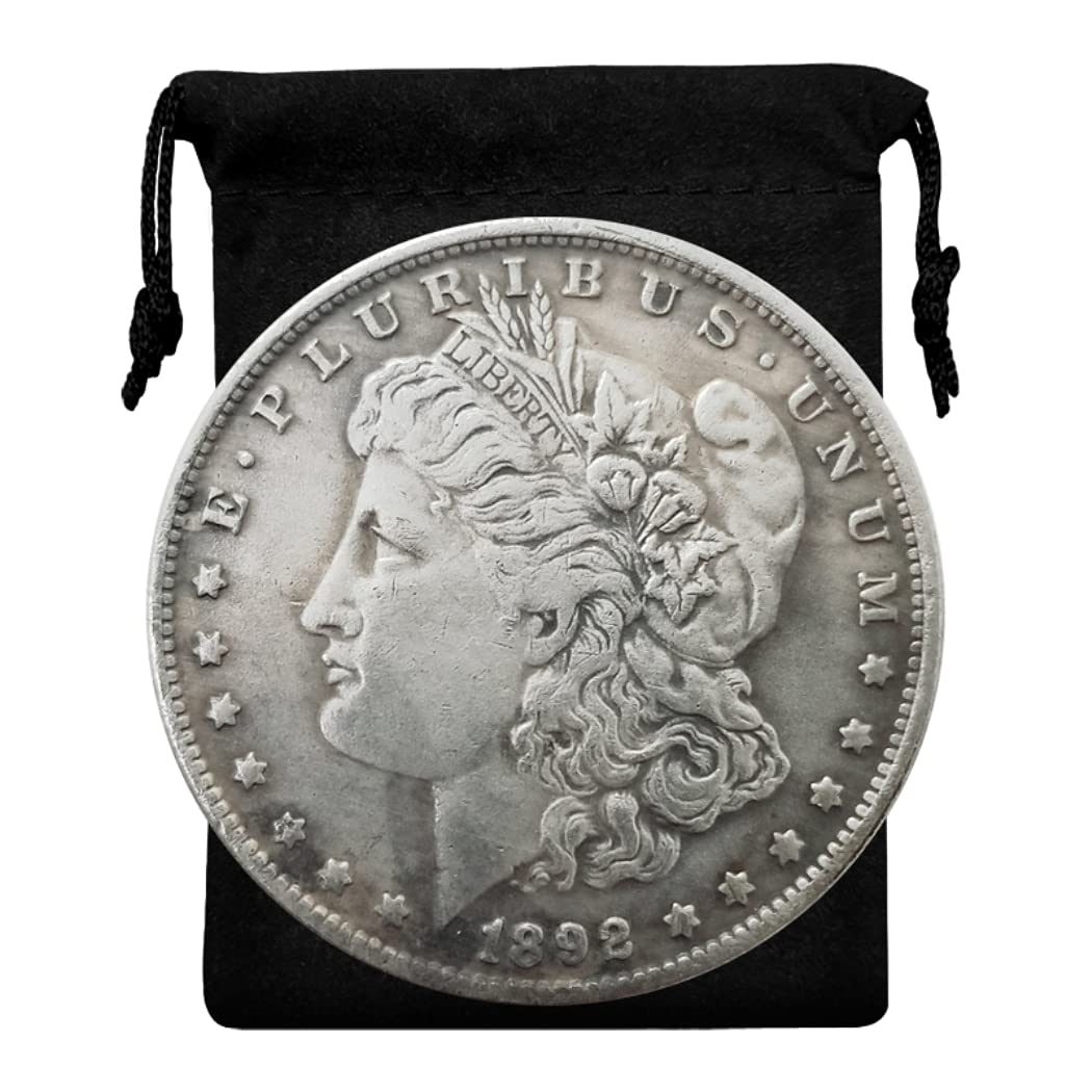 Kocreat Copy 1892-S-Morgan Dollar Plating Silver Coin-Replica U.S Old Original Pre Morgan Souvenir Coin Hobo Coin Lucky Coin Collection