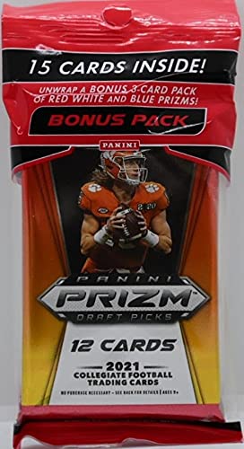 2021 Panini Prizm Draft Picks Collegiate Football CELLO box (12 pks/bx)