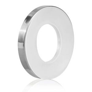 vessel sink mounting ring for home bathroom glass vessel sink base mounting ring by plastic,silver compatible with vigo, aquaterior inside diameter: 1.58"