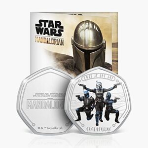 star wars the mandalorian - the way of the mandalore - ag plated commemorative coin