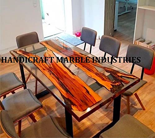 Epoxy Table, Live Edge Wooden Table, Natural Wood,Dining table, Natural Epoxy Table, Resin Table, Epoxy Resin River Table