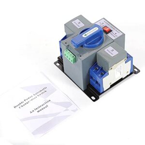 Dual Power Automatic Transfer Switch,CNCEST Generator Transfer Switch,Dual Power Automatic Transfer Switch 50HZ/60HZ 2P 63A Dual Power Generator Changeover Switch 110V