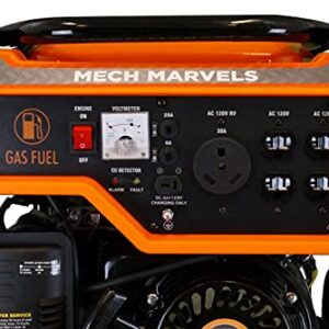 Mech Marvels MM4350C Portable Generator, Orange