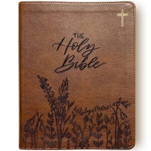 Hand Lettered and Laser Engraved NIV Journaling Bible, Personalized Gift, Custom Name Engraving Available