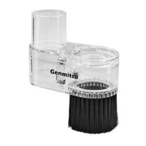 genmitsu cnc dust shoe abs cover cleaner for 3018 series cnc router/cnc machines with a 42mm diameter motor, hose adapter outer diameter 38mm (1.5″), transparent