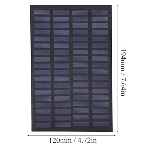 01 Solar Battery Charger, 2.5W 18V Solar Panel Polycrystalline Silicon for Outdoor for DIY Power Charger